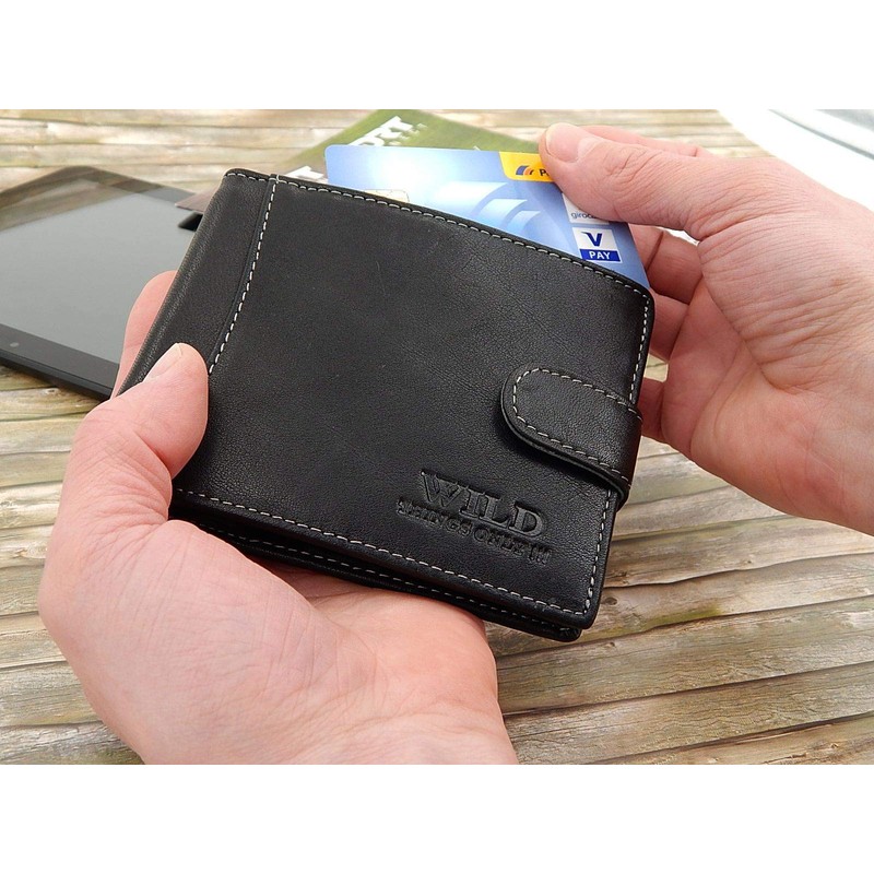 ekavale Wallet 5503, black, ID pocket