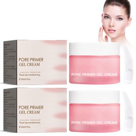 2 Stück Pore Primer Gel Cream, Pore Base Gel Cream Make-Up Primer For The Face Pore Shrink Cream Make-Up Basis Concealer Cream, Poren Gleichmäßiger Hautton Primer Gel Creme Für Alle Hauttypen Geeignet