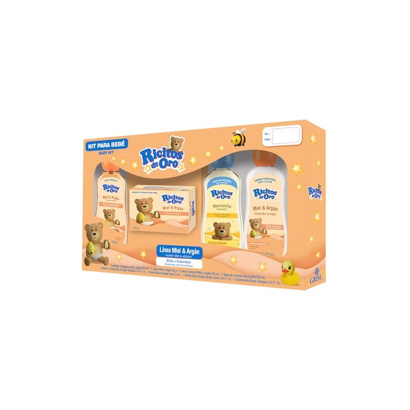 Ricitos de Oro Travel Kit, 4 Pieces