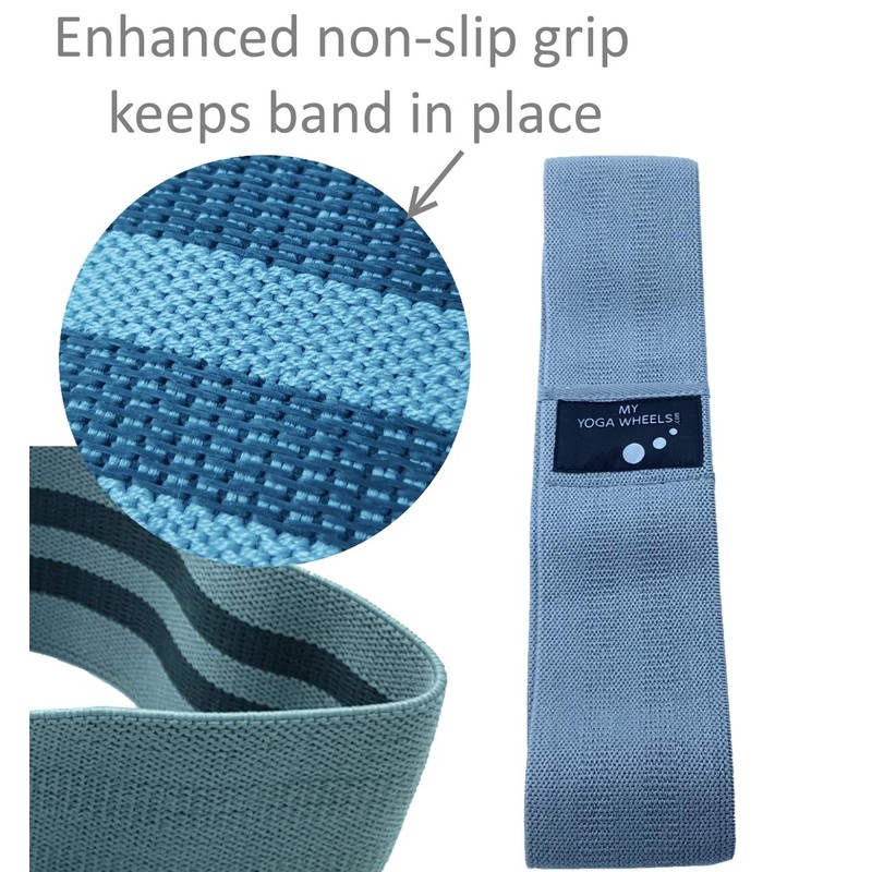 MyYogaWheels | Premium Grey Resistance Hip Band | Thick and