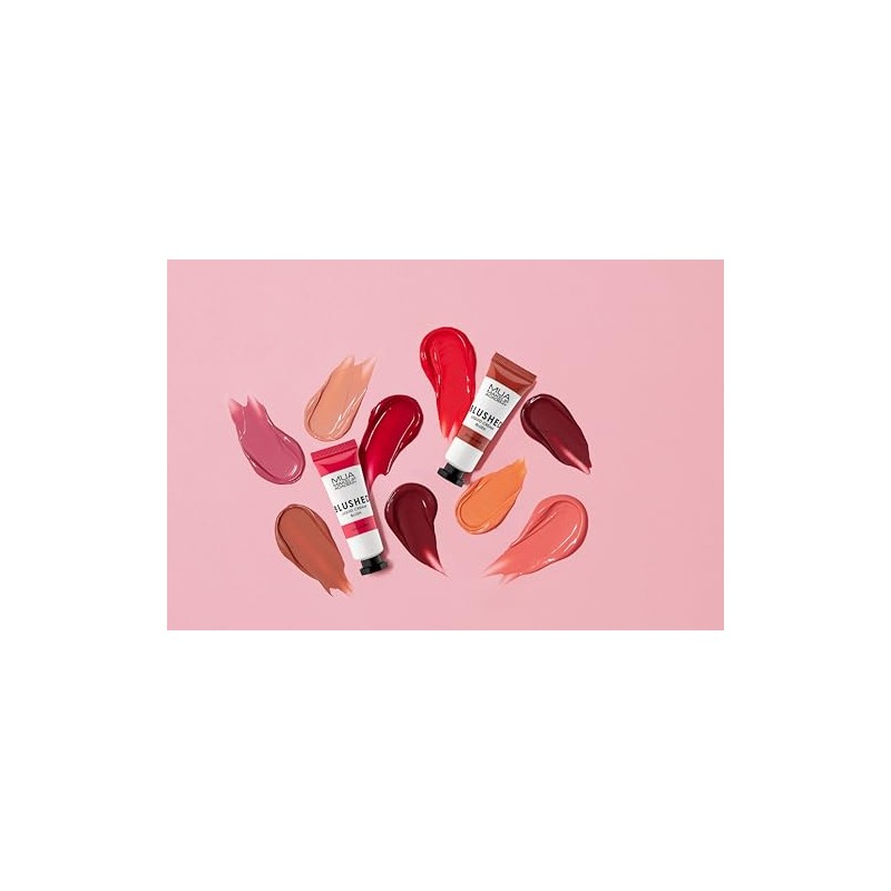 MUA Blushed Liquid Cream Shimmer Blusher, Amber Sunset (Pack of