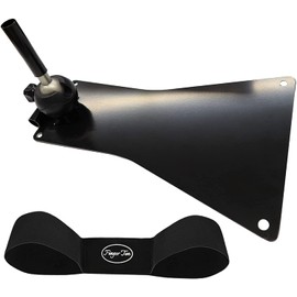 Golf Alignment Stick Holder Plane Swing Training Aid with Arm Band, 360 Degree Adjustable Metal Stick Base, Practice Plate Rods Aiming Accessories Trainer Equipment (360 Degree with Arm Band)