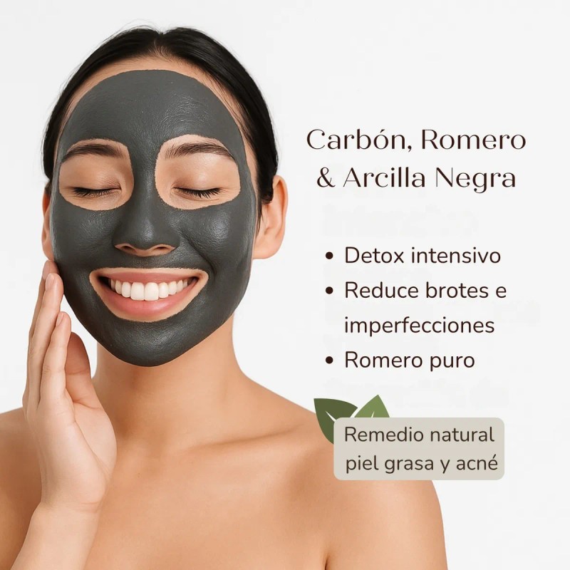 Mascarilla Facial Spa Con Arcilla Y Carbón Piel Grasa 1.4kg