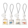 4 PCS Resin Goldfish Charms Pendant for Cellphone, Purse, Lanyard