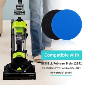 KEEPOW Vacuum Filters Replacement Parts Compatible with Bissell Cleanview Pet Vacuum 2252 2254 3836, Compare to Parts # 12141 & 1601972 (4+2)
