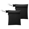 Eophmi Golf Tee Bag Pouch, Black Zipper Storage Bag with