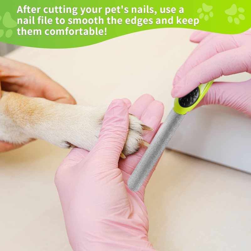 WallEgo Dog Nail Clippers with Claw File, Professional Pet Nails