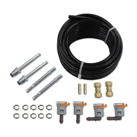 Automotive 25 Feet 3/8" Nylon Fuel Line Tubing Replacement Fuel Line Repair Kit 3/8 in (10mm)