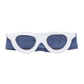 Blue Girls Headwrap Headband Vacation White Sunglasses