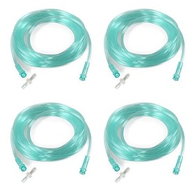 4 Pack Oxygen Tubing - Each Length 16.4 Feet - Premium Green Crush Resistant Oxygen Tubes