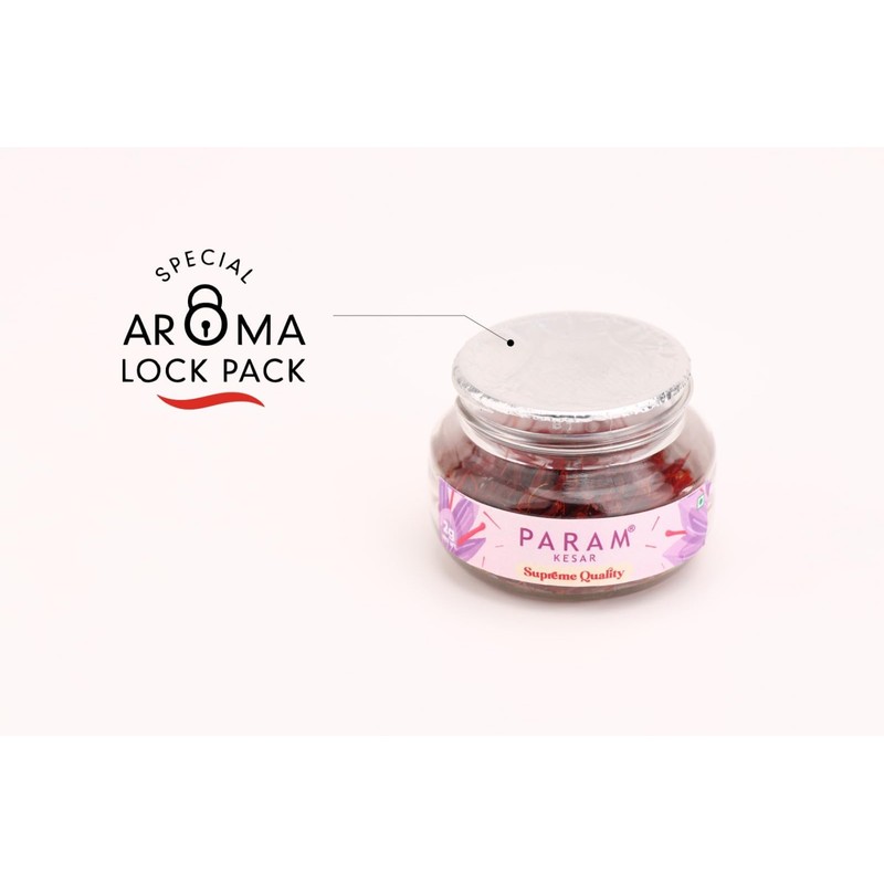 Param Kesar™ Supreme Saffron, 100% Organic, Pure Kashmiri Super Mongra