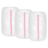 uxcell 3Pcs Shoes Washing Bag, 8.7 x 13 Inch Cylinder Mesh Laundry Bags for Washing Machine Wash Sneakers, Slippers, Delicate, Underwear, White/Pink