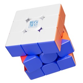 CuberShop Moyu RS3M V5 2023 MagLev cubeta de velocidad de 3 x 3 con soporte de exhibición, sin calcomanía RS3M 2023 MagLev 3 por 3 cubeta de presupuesto, cubeta de velocidad barato de 3 x 3 (Moyu RS3