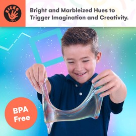 Kicko Marbled Unicorn Color Slime Set - 24-Pack Colorful Galaxy Slime for Kids - Soft, Gooey Sludge for Sensory Play and Tactile Stimulation - Ideal Slime Party Favors and Educational Slime Kit