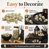 Derkiua 100pcs Mini Plastic Skull Heads for Halloween Decorations