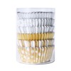 PME Christmas Foil-Lined Cupcake Cases - Metallic Gold & Silver