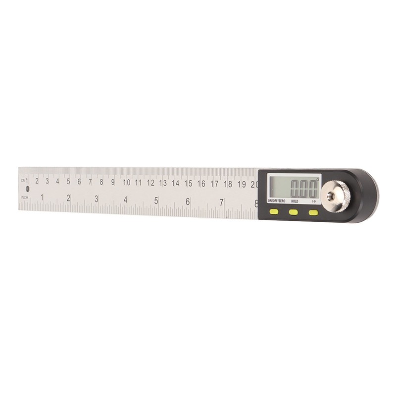 Digital Angle Ruler 200mm 0 to 360 Degree Stainless Steel