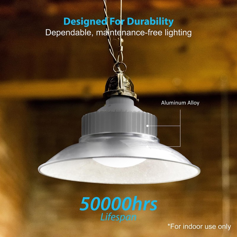 ZONE INDUSTRY CORP. LED Bulb with Shade, 60W Equivalent, 5000