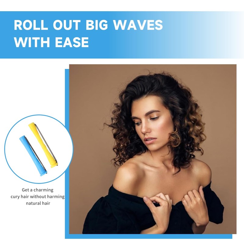 Hair Perm Rods Set Hair Rods Plastic Hair Curling Rollers
