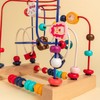 Wooden Bead Maze Roller Coaster Educational Circle Toy Coordination Ability