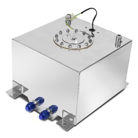 DNA MOTORING 5 Gallons Aluminum Top-Feed Fuel Cell Gas Tank 12" (L) x 12" (W) x 8" (H),ALU-FT-T2-ALU