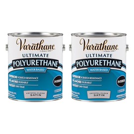 Varathane Water-Based Ultimate Polyurethane, Gallon, Satin, 2 Pack