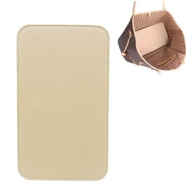 ZARSIO Handbag Base Shaper Leather Bag Liner Board Compatible with Speedy 35 Tote Purse 13 x 7 inch Bag Bottom Shaper Pad Arc Corner Bag Liner Board Insert (Beige-13x7 inch)