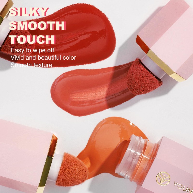 YOUNG VISION Liquid Cheek Blush -Soft Cream Rouge/Blusher Makeup, Buildable