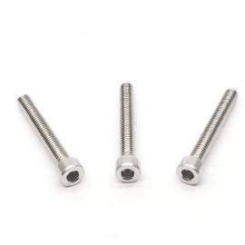 M4-0.7x30mm Stainless Steel Hex Socket Bolt Allen Socket Drive Socket Head Cap Screws Full Thread 50pcs
