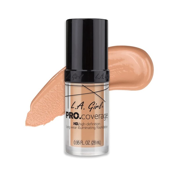 L.A. Girl L.A. Girl Pro Coverage Liquid Foundation, Porcelain, 0.95