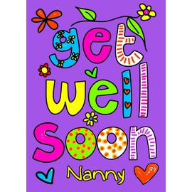Get Well Soon 'Nanny' Greeting Card
