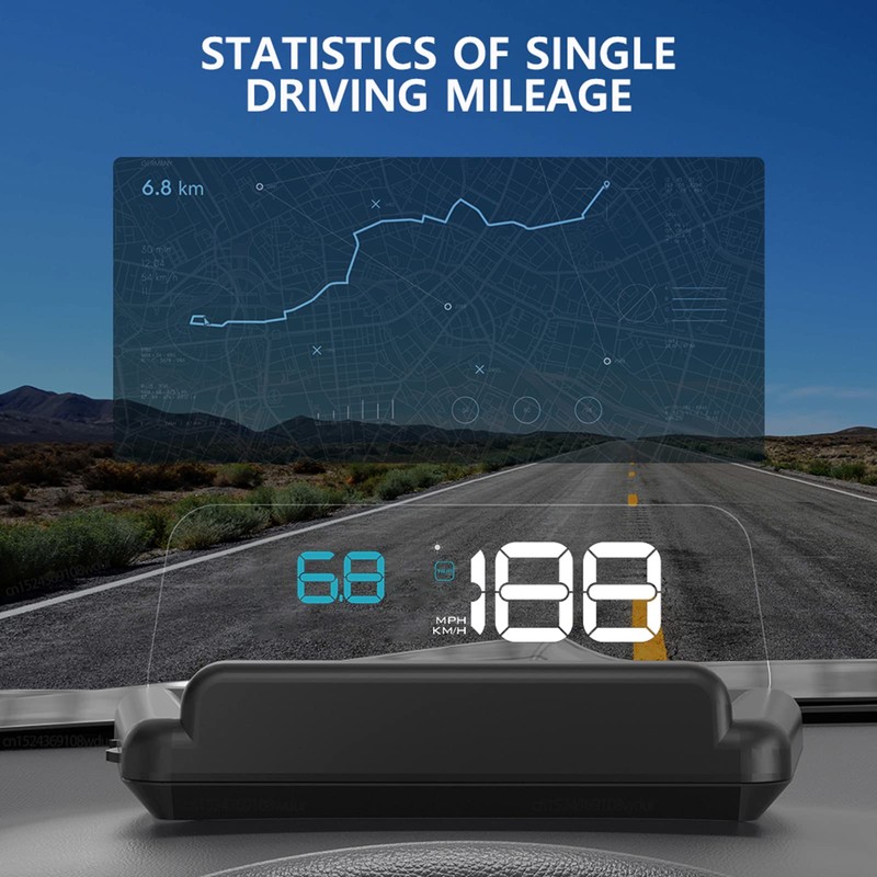 wiiyii Heads up Display for Cars, C500 Car Digital GPS