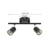 Flush Mount Ceiling Track Light Holder 2 Light Rotating Adjustable