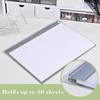 BAYTORY 5Pcs Clear Report Covers with Swing Clip, Plastic Folders