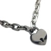 Succuba Padlock Chain Necklace Collar Choker with Two Keys and