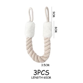 3 Pieces Door Stopper Door Handle, Anti-Pinch Protection Door Rope, Cotton Door Rope Anti-Pinch Protection For Door, Used To Protect Door Clamp Pets And Children'S Fingers