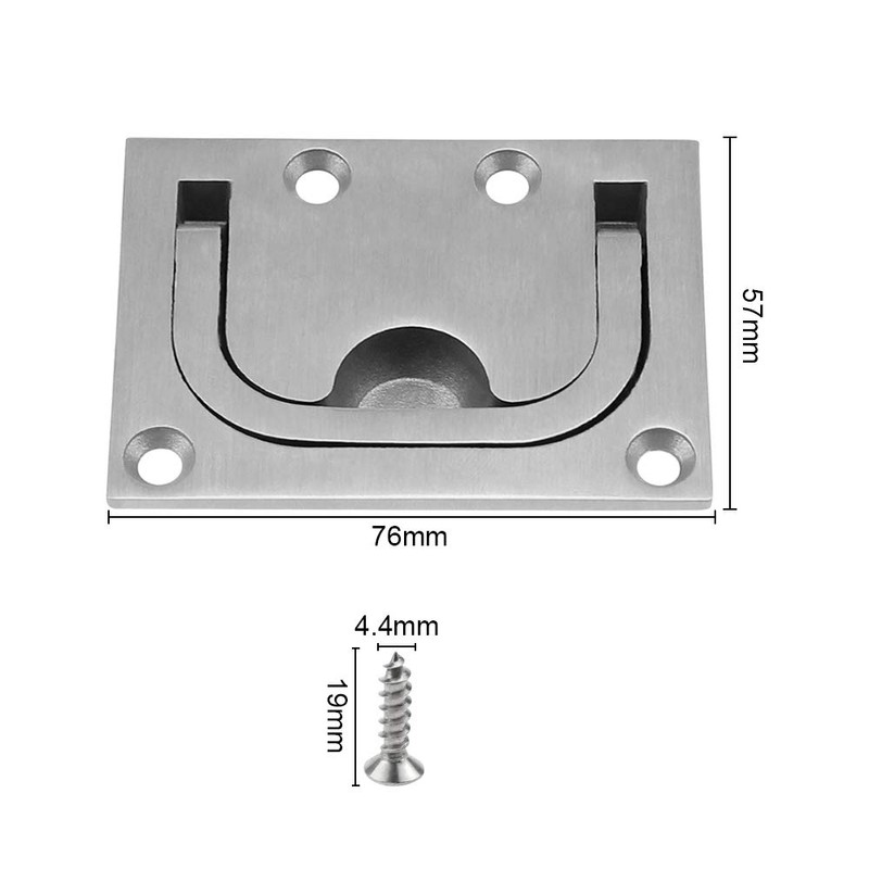 UBERMing 2 Pack Boat Flush Hatch Stainless Steel Marine Handle
