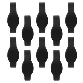 Tarjeta de Control de Acceso Pulsera RFID, 10 Piezas Pulsera RFID de 13,56 Mhz Pulsera de Silicona Tarjeta IC Impermeable, para Sala de Sauna de Piscina (Negro)