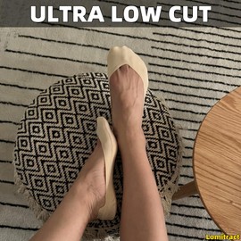 Lomitract No Show Socks Womens, Shoe Size 5-12, Flats Footies Short See Non Slip Thin Invisible Liner, Nylon Cotton, Ultra Low Cut Rise Sox Heels Loafer, Seamless Hidden Medias Para Mujer, Multicolor