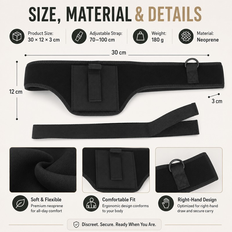 Concealed Shoulder Holster for Discreet Carry – Neoprene Underarm Harness