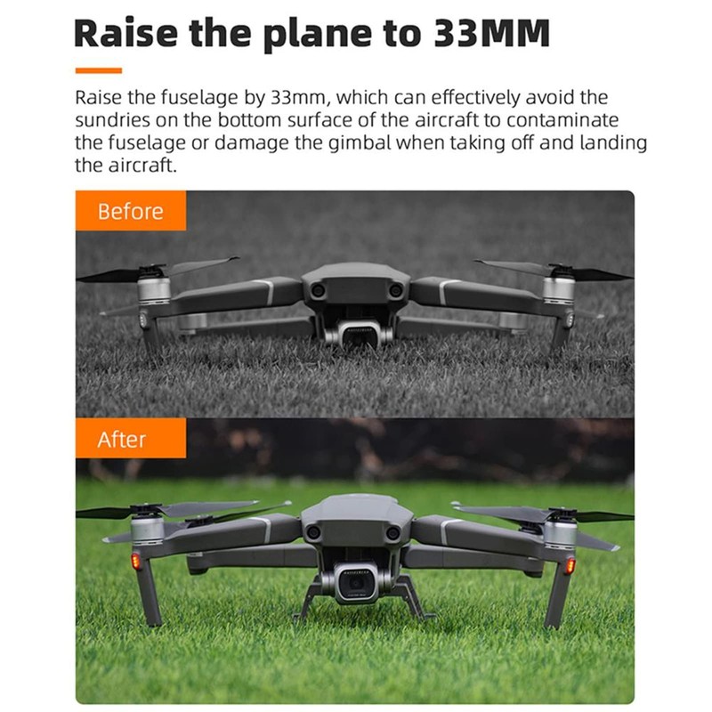 Bnineteenteam Drone Folding Landing Gear, ABS Drone Height Protector Extended