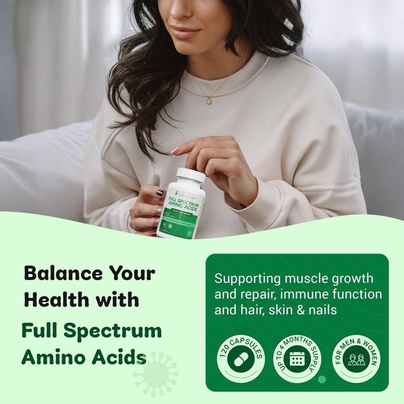 Full Spectrum Amino Acids Complex - 120 Powder Capsules -