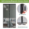 Risareyi Magnetic Fly Screens for Doors 90x180cm, Black Mesh Mosquito