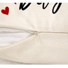 4TH Emotion Valentines Day Pillow Covers 18x18 Set of 4