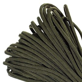 Paracord Planet - Genuine Type III 550 Paracord Nylon Colors Multiple Sizes – 550 LB Tensile Strength (Olive Drab, 100 feet)