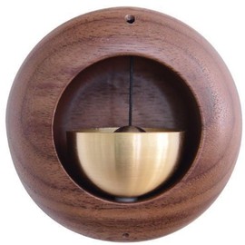 Desricy Shopkeepers Bell for Door Opening Magnetic Wood Doorbell with Brass Bell Door Chime for Entrance, Wall, Store, Wardrobe, Fridge