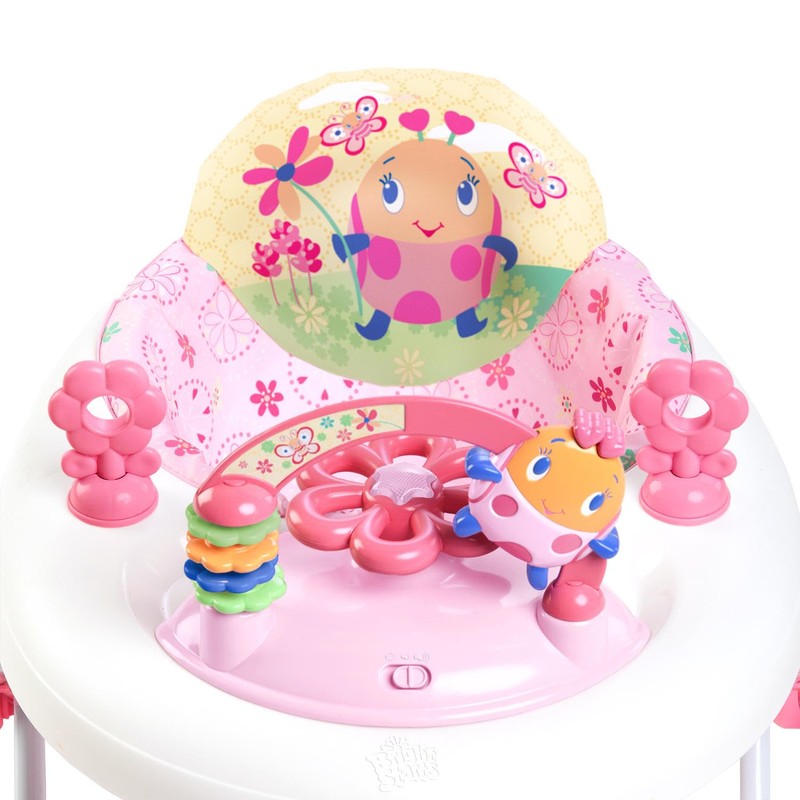 Bright Starts JuneBerry Walk-A-Bout Baby Walker and Entertainer, with Easy