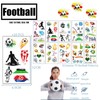 10pcs Football Temporary Tattoos for Kids,Football Transfer Tattoos Kids Tattoos