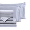 Homiest Satin Sheets Queen Size Bed Set - 7 Pcs