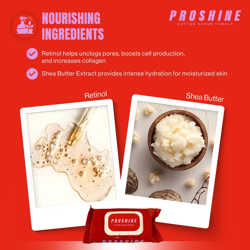 Proshine By CDM Cotton Scrub Towels